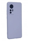 Mey İthalat®   Mi 12 Kılıf Nano içi Kadife Silikon - Lila