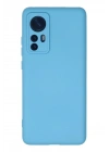 Mey İthalat®   Mi 12 Kılıf Nano içi Kadife Silikon - Mavi