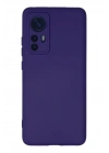 Mey İthalat®   Mi 12 Kılıf Nano içi Kadife Silikon - Mor