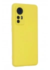 Mey İthalat®   Mi 12 Kılıf Nano içi Kadife Silikon - Sarı