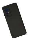 Mey İthalat®   Mi 12 Kılıf Nano içi Kadife Silikon - Siyah