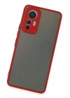 Mey İthalat®   Mi 12 Lite Kılıf Montreal Silikon Kapak - Kırmızı