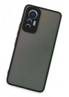 Mey İthalat®   Mi 12 Lite Kılıf Montreal Silikon Kapak - Siyah