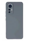 Mey İthalat®   Mi 12 Lite Kılıf Nano içi Kadife Silikon - Gri