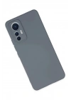 Mey İthalat®   Mi 12 Lite Kılıf Nano içi Kadife Silikon - Gri