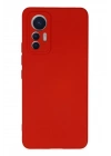 Mey İthalat®   Mi 12 Lite Kılıf Nano içi Kadife Silikon - Kırmızı