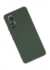 Mey İthalat®   Mi 12 Lite Kılıf Nano içi Kadife Silikon - Koyu Yeşil