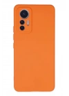 Mey İthalat®   Mi 12 Lite Kılıf Nano içi Kadife Silikon - Turuncu