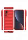Mey İthalat®   Mi 12 Lite Kılıf Optimum Silikon - Kırmızı