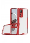 Mey İthalat®   Mi 12T Kılıf Platin Silikon - Kırmızı