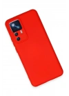 Mey İthalat®   Mi 12T Pro Kılıf Nano içi Kadife Silikon - Kırmızı