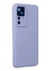 Mey İthalat®   Mi 12T Pro Kılıf Nano içi Kadife Silikon - Lila