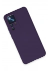 Mey İthalat®   Mi 12T Pro Kılıf Nano içi Kadife Silikon - Mor