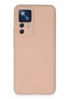 Mey İthalat®   Mi 12T Pro Kılıf Nano içi Kadife Silikon - Pudra