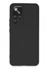 Mey İthalat®   Mi 12T Pro Kılıf Nano içi Kadife Silikon - Siyah