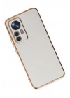 Mey İthalat®   Mi 12T Pro Kılıf Volet Silikon - Beyaz