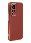 Mey İthalat®   Mi 12T Pro Kılıf Volet Silikon - Kırmızı
