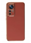 Mey İthalat®   Mi 12T Pro Kılıf Volet Silikon - Kırmızı