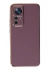 Mey İthalat®   Mi 12T Pro Kılıf Volet Silikon - Mor