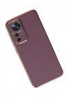 Mey İthalat®   Mi 12T Pro Kılıf Volet Silikon - Mor