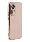 Mey İthalat®   Mi 12T Pro Kılıf Volet Silikon - Pembe