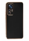 Mey İthalat®   Mi 12T Pro Kılıf Volet Silikon - Siyah