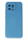 Mey İthalat®   Mi 13 Kılıf Nano içi Kadife Silikon - Mavi