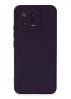 Mey İthalat®   Mi 13 Kılıf Nano içi Kadife Silikon - Mor