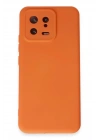 Mey İthalat®   Mi 13 Kılıf Nano içi Kadife Silikon - Turuncu