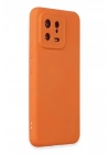 Mey İthalat®   Mi 13 Kılıf Nano içi Kadife Silikon - Turuncu