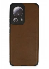 Mey İthalat®   Mi 13 Lite Kılıf Loop Deri Silikon - Kahverengi
