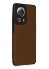 Mey İthalat®   Mi 13 Lite Kılıf Loop Deri Silikon - Kahverengi
