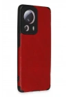 Mey İthalat®   Mi 13 Lite Kılıf Loop Deri Silikon - Kırmızı