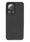 Mey İthalat®   Mi 13 Lite Kılıf Loop Deri Silikon - Siyah