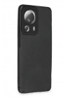 Mey İthalat®   Mi 13 Lite Kılıf Loop Deri Silikon - Siyah