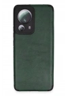 Mey İthalat®   Mi 13 Lite Kılıf Loop Deri Silikon - Yeşil