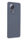 Mey İthalat®   Mi 13 Lite Kılıf Nano içi Kadife Silikon - Gri