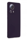 Mey İthalat®   Mi 13 Lite Kılıf Nano içi Kadife Silikon - Mor