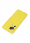 Mey İthalat®   Mi 13 Lite Kılıf Nano içi Kadife Silikon - Sarı