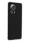 Mey İthalat®   Mi 13 Lite Kılıf Nano içi Kadife Silikon - Siyah