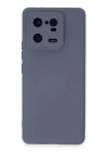 Mey İthalat®   Mi 13 Pro Kılıf Nano içi Kadife Silikon - Gri