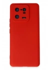 Mey İthalat®   Mi 13 Pro Kılıf Nano içi Kadife Silikon - Kırmızı