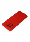 Mey İthalat®   Mi 13 Pro Kılıf Nano içi Kadife Silikon - Kırmızı