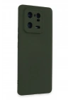Mey İthalat®   Mi 13 Pro Kılıf Nano içi Kadife Silikon - Koyu Yeşil