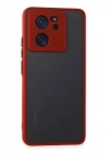 Mey İthalat®   Mi 13T Pro Kılıf Montreal Silikon Kapak - Kırmızı