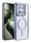 Mey İthalat®   Mi 14T Pro Joke Simli Magneticsafe Kılıf - Mavi