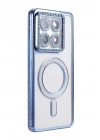 Mey İthalat®   Mi 14T Pro Joke Simli Magneticsafe Kılıf - Mavi