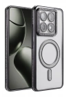 Mey İthalat®   Mi 14T Pro Joke Simli Magneticsafe Kılıf - Siyah