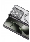 Mey İthalat®   Mi 14T Pro Joke Simli Magneticsafe Kılıf - Siyah