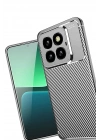 Mey İthalat®   Mi 14T Pro Kılıf Auto Focus Karbon Kapak - Gri